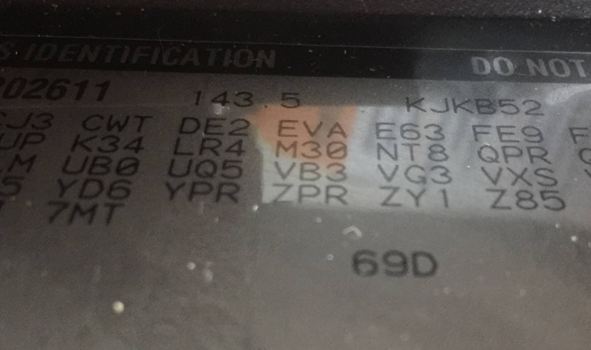 chevy manual transmission identification numbers