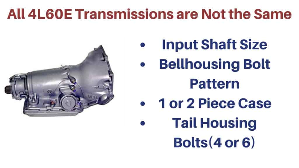 Are all 4L60E transmissions the same