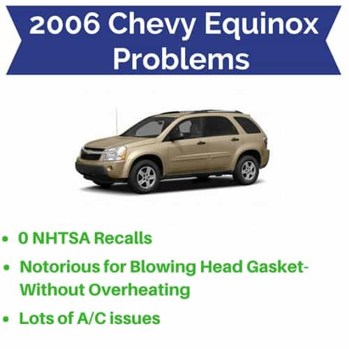 2006 Chevy Equinox Problems