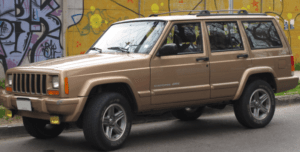 Blue Smoke Jeep Cherokee