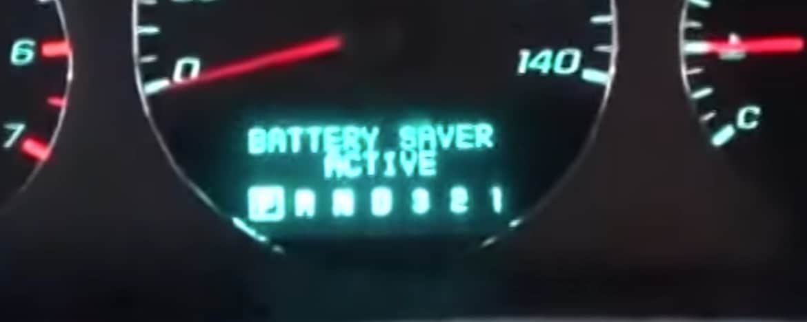 GMC Acadia Battery Saver Active Diagnosis