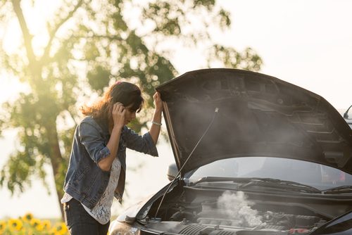 car overheating while idling