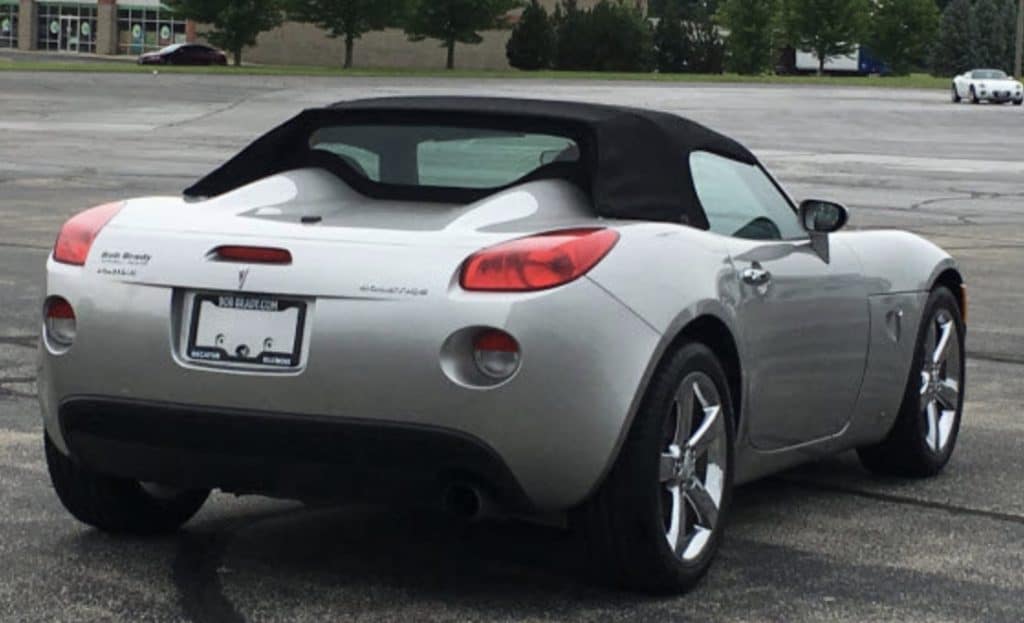 Pontiac Solstice Rattles from behind