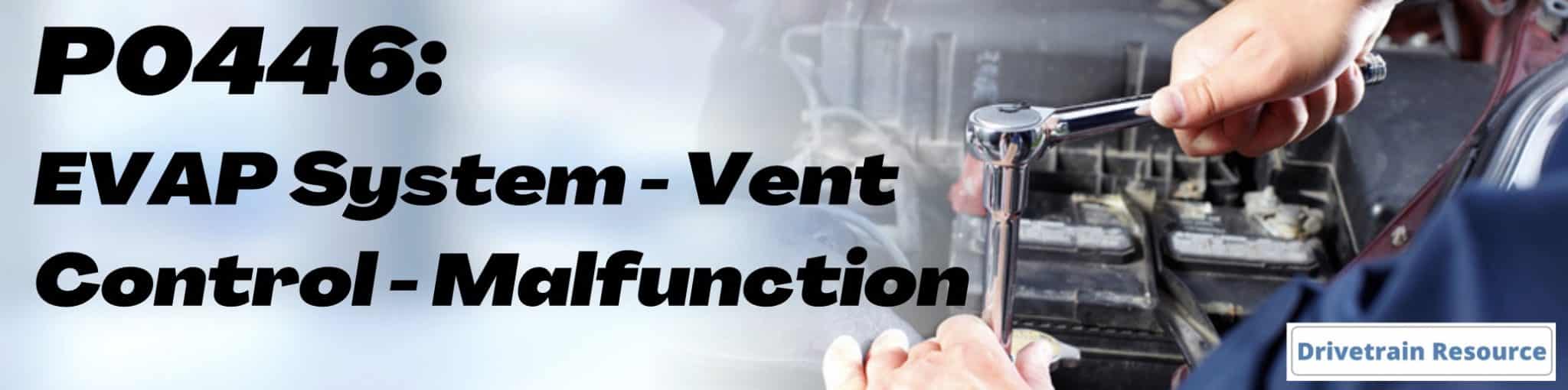 Chevy Impala P0446 EVAP Vent Control Circuit → Malfunction