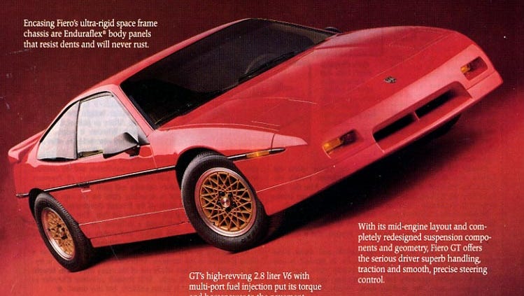 Cars We Remember: Pontiac Fiero, and the plight of the 'small GM  two-seaters'