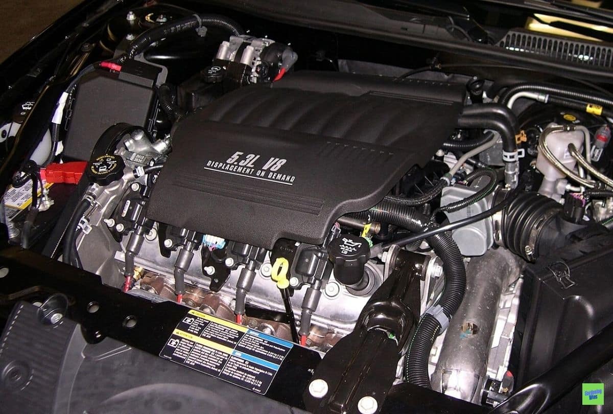 Transverse 5.3-liter LS4 V8 in a Chevrolet Impala SS, with Displacement on Demand cover