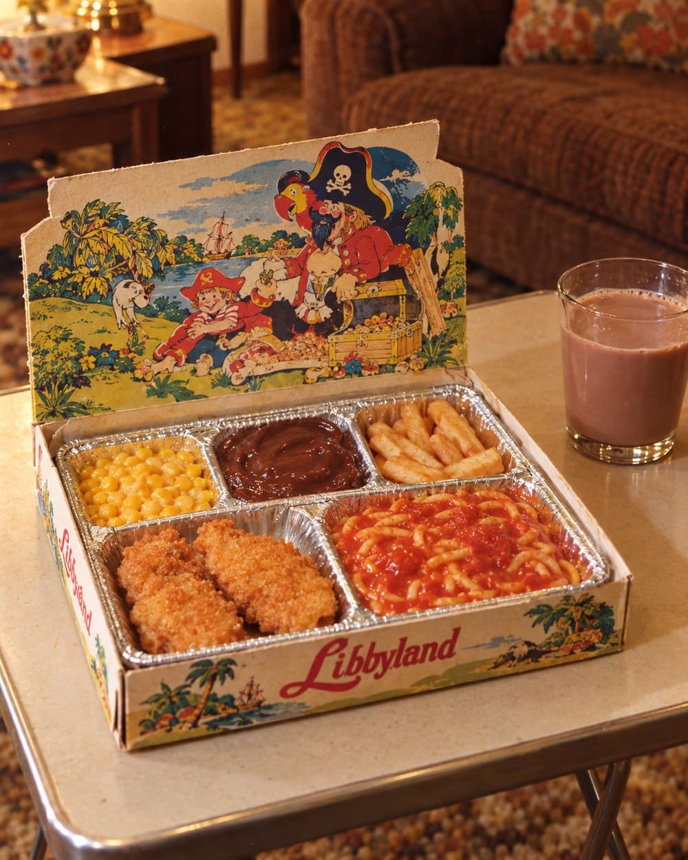 Libbyland Pirate Picnic box and divided foil dinner tray