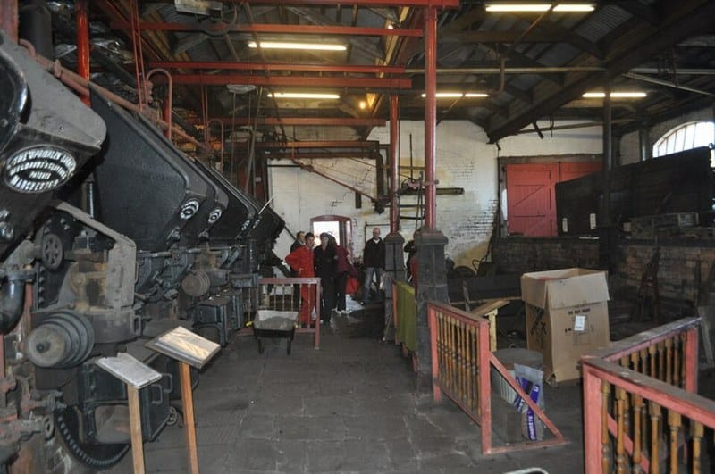 Boiler equipment inside the Claymills Pumping Station boiler house in England