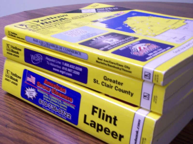Michigan Yellow Book telephone directories