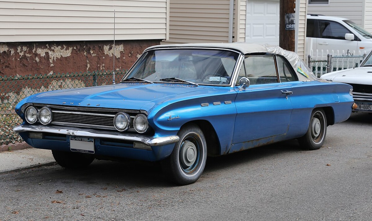 Blue 1962 Buick Special convertible