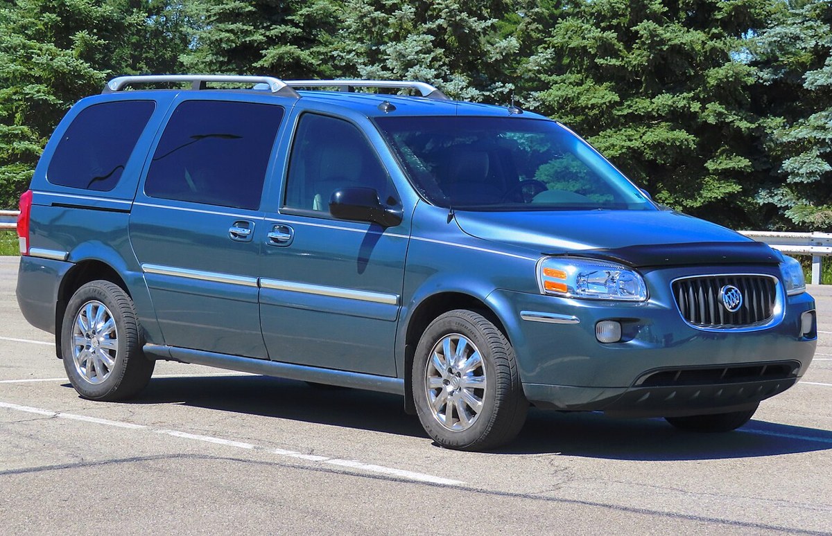 Blue 2005 Buick Terraza CXL minivan